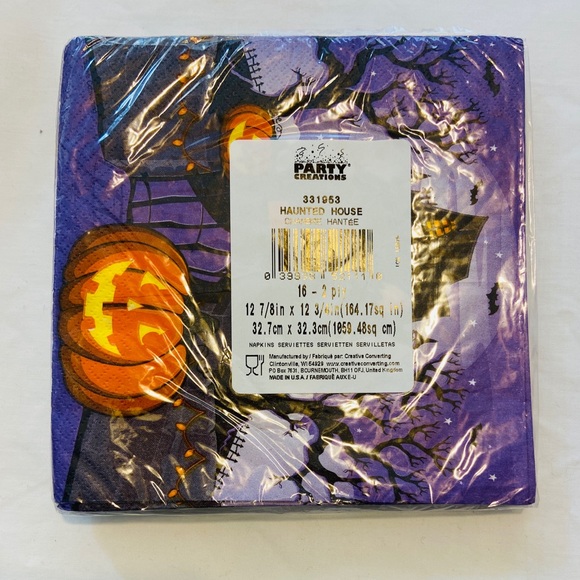 Halloween Bundle Lot 3 plate set 9 napkin set new - Picture 6 of 8
